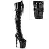 Pleaser - RAPTURE3028 Plattform Overknee Stiefel - Schwarz Product image